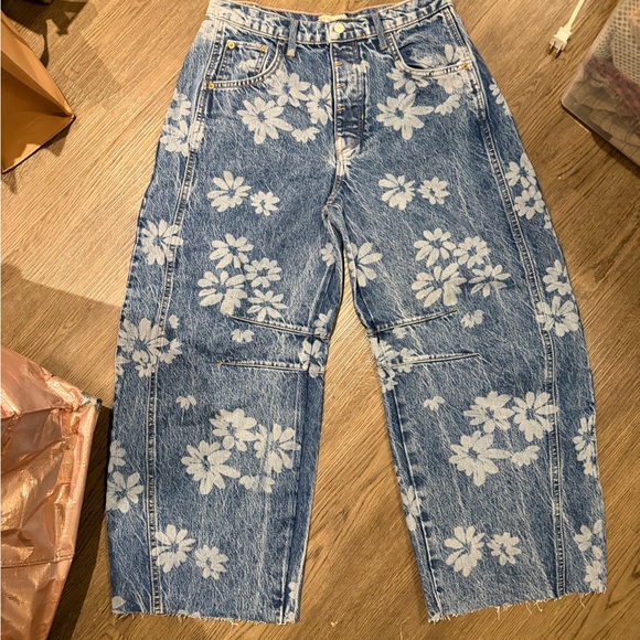 We the free - free people - Floral good luck barrel jeans laser daisy - 27 - Picture 3 of 5